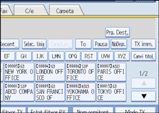 Il·lustració de la pantalla del panell d'operacions