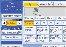 Il·lustració de la pantalla del panell d'operacions