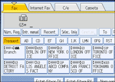 Il·lustració de la pantalla del panell d'operacions