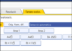 Il·lustració de la pantalla del panell d'operacions