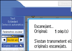 Il·lustració de la pantalla del panell d'operacions