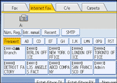 Il·lustració de la pantalla del panell d'operacions