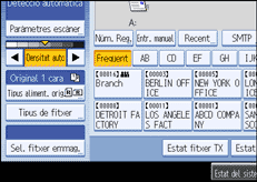 Il·lustració de la pantalla del panell d'operacions