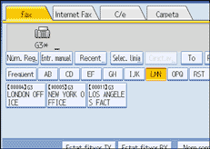Il·lustració de la pantalla del panell d'operacions