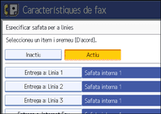 Il·lustració de la pantalla del panell d'operacions