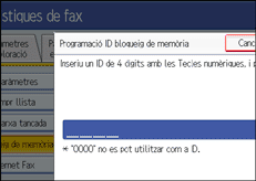 Il·lustració de la pantalla del panell d'operacions