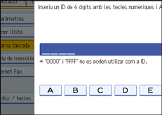 Il·lustració de la pantalla del panell d'operacions