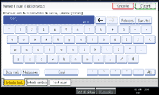 Il·lustració de pantalla del panell d'operacions
