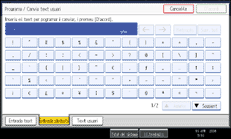Il·lustració de pantalla del panell d'operacions