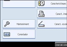 Il·lustració de pantalla del panell d'operacions