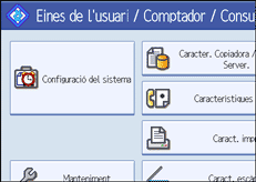 Il·lustració de pantalla del panell d'operacions