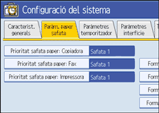 Il·lustració de pantalla del panell d'operacions