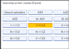 Il·lustració de pantalla del panell d'operacions