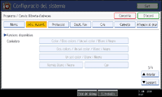 il·lustració de la pantalla del panell de control