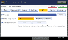 Il·lustració de la pantalla del panell de control