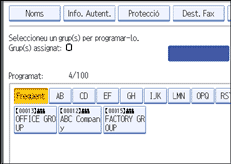 Il·lustració de la pantalla del panell de control