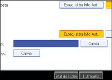 Il·lustració de la pantalla del panell de control