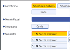 Il·lustració de la pantalla del panell de control