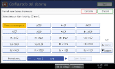 Il·lustració de la pantalla del panell d'operacions