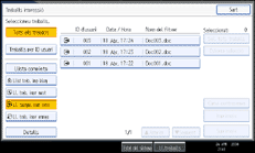 Il·lustració de la pantalla del panell d'operacions