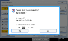 Il·lustració de la pantalla del panell d'operacions