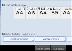 Il·lustració de la pantalla del panell d'operacions