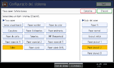 Il·lustració de la pantalla del panell d'operacions