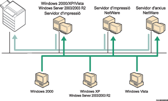 Il·lustració de l'ús d'una xarxa
