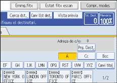 Il·lustració de la pantalla del panell d'operacions