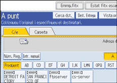 Il·lustració de la pantalla del panell d'operacions