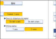 Il·lustració de la pantalla del panell d'operacions