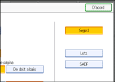 Il·lustració de la pantalla del panell d'operacions