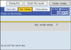 Il·lustració de la pantalla del panell d'operacions