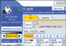Il·lustració de la pantalla del panell d'operacions