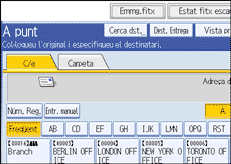 Il·lustració de la pantalla del panell d'operacions