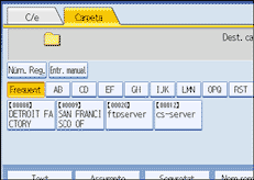 Il·lustració de la pantalla del panell d'operacions