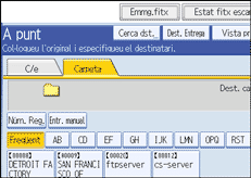 Il·lustració de la pantalla del panell d'operacions