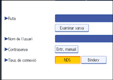 Il·lustració de la pantalla del panell d'operacions
