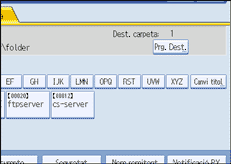 Il·lustració de la pantalla del panell d'operacions