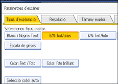 Il·lustració de la pantalla del panell d'operacions