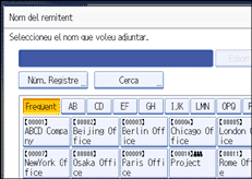 Il·lustració de la pantalla del panell d'operacions