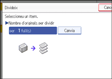 Il·lustració de la pantalla del panell d'operacions