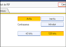 Il·lustració de la pantalla del panell d'operacions