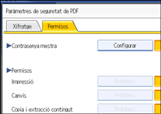Il·lustració de la pantalla del panell d'operacions