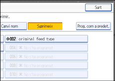 Il·lustració de la pantalla del panell d'operacions