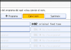 Il·lustració de la pantalla del panell d'operacions