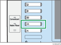 Il·lustració de la tecla de la impressora