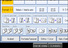 Il·lustració de la pantalla del panell d'operacions