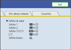 Il·lustració de la pantalla del panell d'operacions