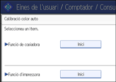 Il·lustració de la pantalla del panell d'operacions